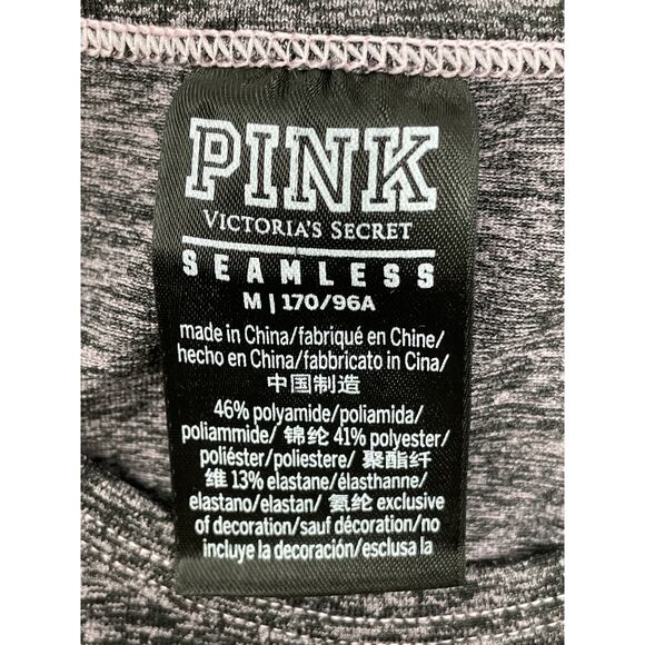 Victoria Secret  PINK Seamless Thumbhole Crop Athletic Wear Top M - Picture 5 of 5